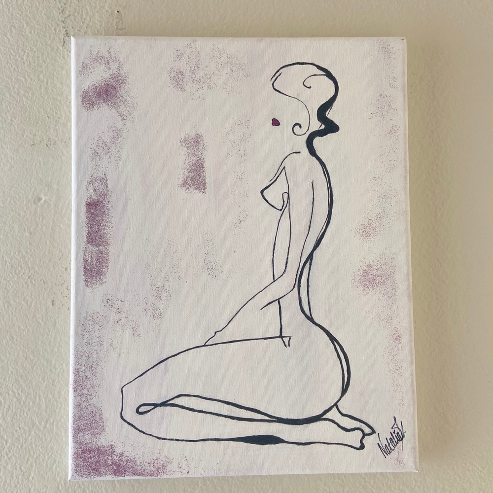 Nude female painting